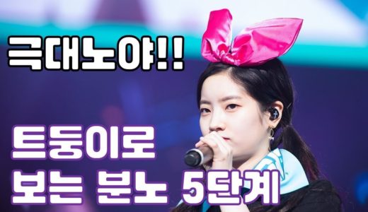[TWICE] 트와이스 - 극대노야!!! - 트둥이로 보는 분노 5단계