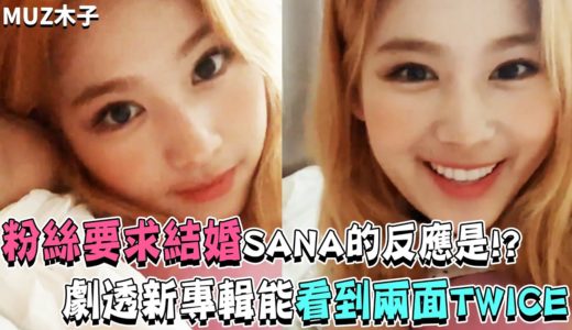 【TWICE】粉絲要求結婚SANA的反應是!? 劇透新專輯能看到兩種氛圍的TWICE