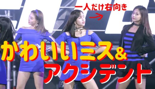 【TWICE】かわいい振り付けミス＆アクシデントまとめ