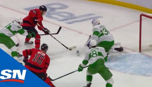 Ottawa Senators Score Twice In Under 10 Seconds Forcing Early Exit For Leafs' Hutchinson