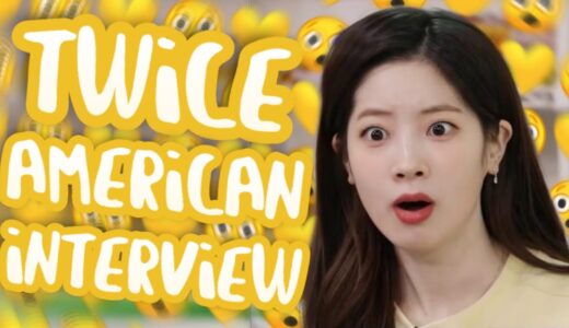TWICE trying to hold back their crackhead energy during American Interview