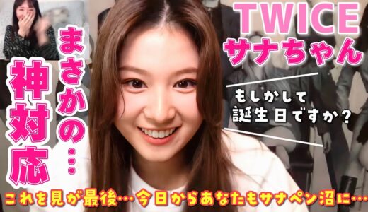 【TWICE】サナちゃんと奇跡のビデオ通話しました・・・【顔面国宝神対応注意】트와이스 영통팬싸