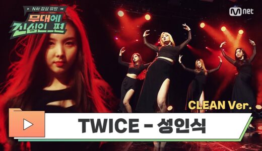 [CLEAN] 트와이스(TWICE) - 성인식  (中 트와이스의 우아한 사생활 ep.6) | 무대에 진심인_편