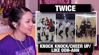 RETIRED DANCER’S REACTION+REVIEW: TWICE “Knock Knock+Cheer Up+Like OOH-AHH” Dance Practices!
