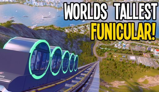 Building Worlds Largest Funicular Railway Twice in Cities Skylines!