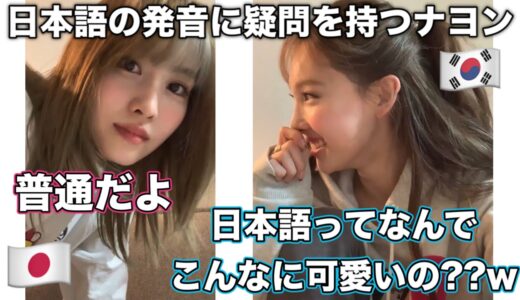 日本語は可愛いとモモに指摘するナヨン 最近知った日本語が面白い【TWICE/日本語字幕】