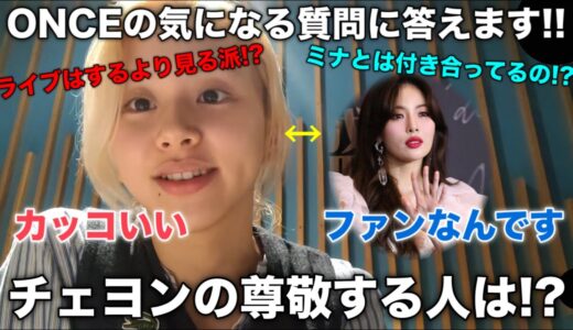 チェヨンが質問に答えます!! 尊敬するアイドルはヒョナ!?【TWICE/日本語字幕】
