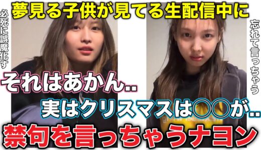 子供も見てる中でクリスマスの禁句を言っちゃうナヨンと必死にごまかすモモ【TWICE/日本語字幕】