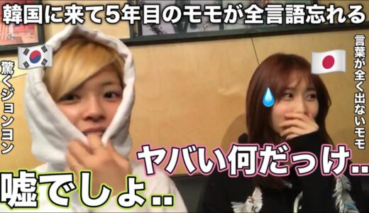 韓国に来て5年のモモ ついに日本語も韓国語も両方忘れてしまう【TWICE/日本語字幕】