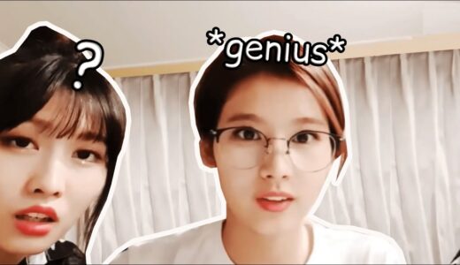 SANA explains physics to Momo and Jeongyeon