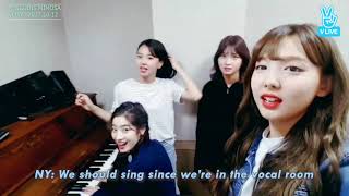 TWICE vocal practice in their old practice room