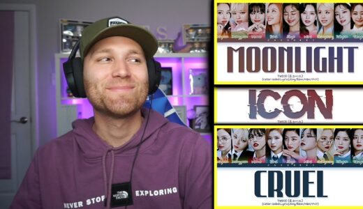 FIRST TIME REACTING TO TWICE MOONLIGHT + ICON  + CRUEL Lyrics