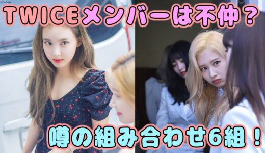 TWICEメンバーは不仲？噂の組み合わせ6組！不仲説の原因となった決定的場面も紹介！