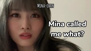 Momo was so *confused* whether Mina called her this…