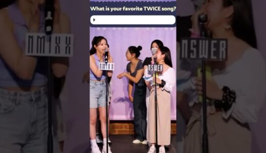 What is NMIXX's favorite TWICE song?