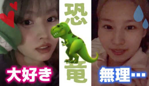 恐竜の絵文字が好きなモモ＆嫌いなサナ【TWICE】【日本語字幕】