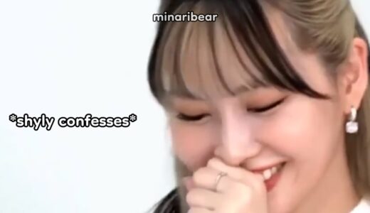twice getting *shy* after confessing their love on national tv
