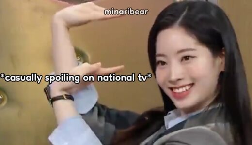 twice spoiled talk that talk comeback months ago ft. dahyun spoiling on *national tv*