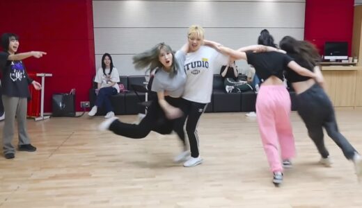 TWICE trying to do the merry go round move is pure chaos