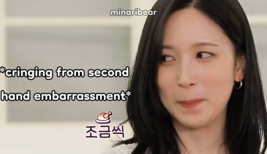 mina *silently judging* twice members for being cringey