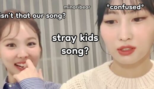 momo and nayeon thought this stray kids song was TWICE’s😂