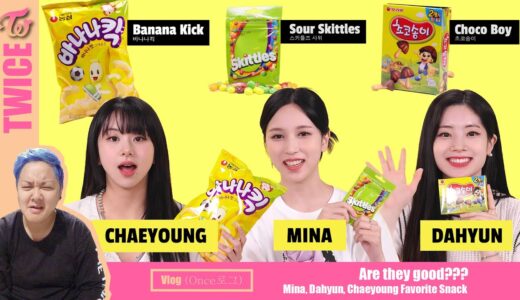 TWICE – Seoul Day 4: Trying Mina, Dahyun & Chaeyoung’s Fav Snacks – Vlog (Once로그)