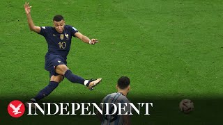Fans in Paris bar celebrate as Mbappé scores twice in two minutes