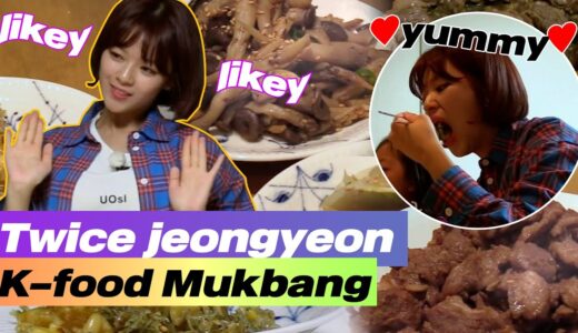 Twice jeongyeon K-Food(Zip bab) mukbang