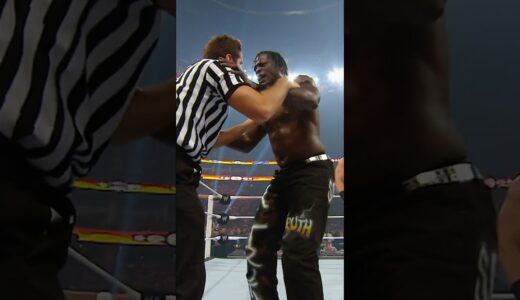 The poor WWE Official gets clobbered twice, courtesy of Miz & Truth #WWENOC