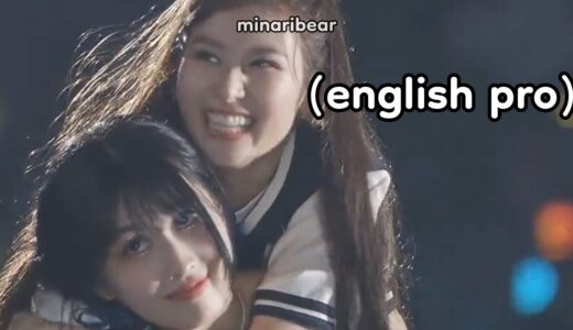sleepy sana speaking english