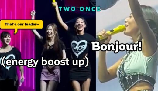 Jihyo's back to being her *hyper crazy* self in Paris concert 🤣