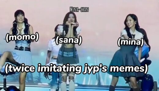 misamo *casually* clowning jyp as they forced to do this...