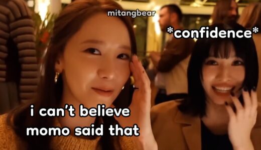 momo *shocked* yoona with her confidence